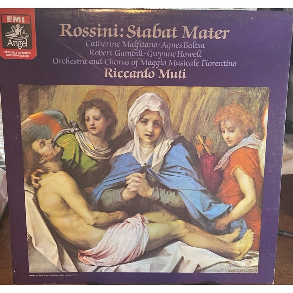 Rossini Stabat Mater Vinyl LP Riccardo Muti EMI Angel Import 1982 Classical NM